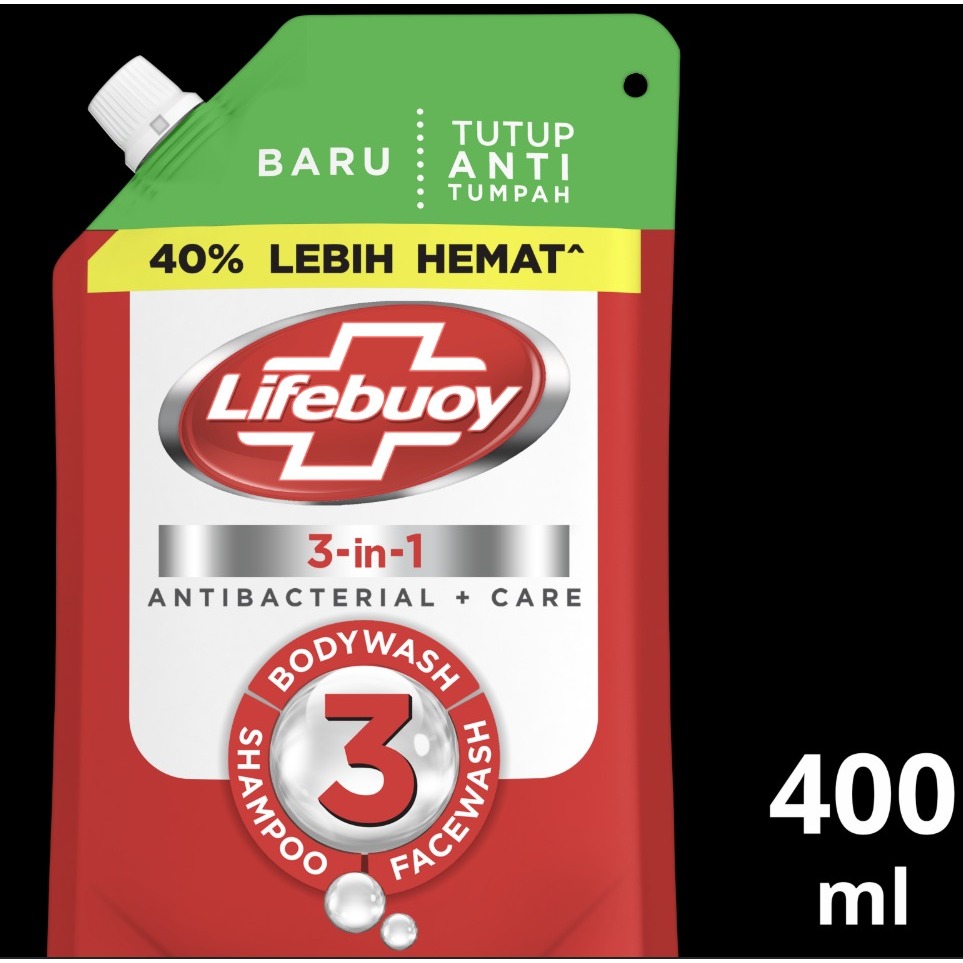 Lifebuoy Sabun Mandi Cair 3in1 400 mL
