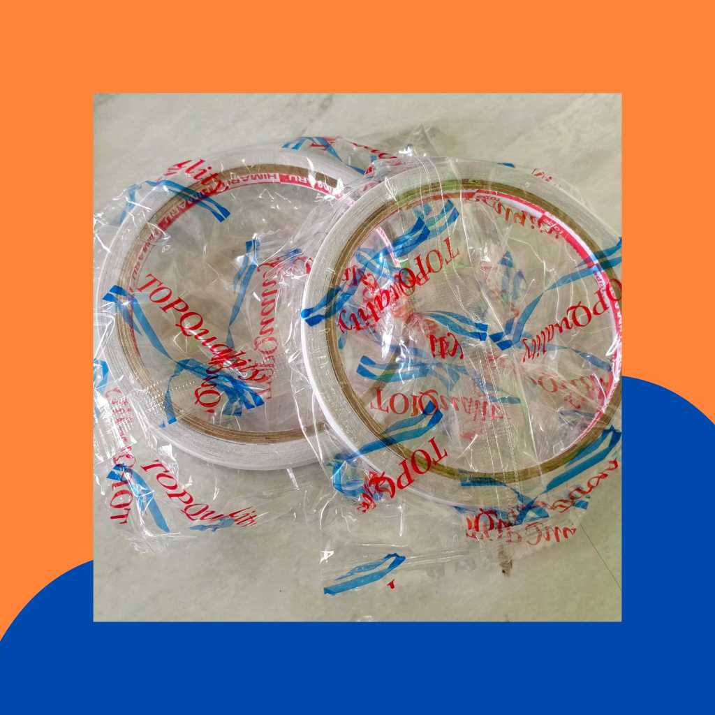 

Double Tape 1/2 setengah inch Putih Doubletape Murah Selotip Lakban