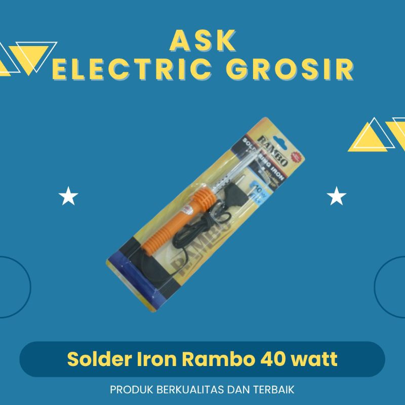 Solder Visero Soldering Iron 40 Watt/Solder Visero/Solder Itami/Solder Paragon/Solder Asli Panas