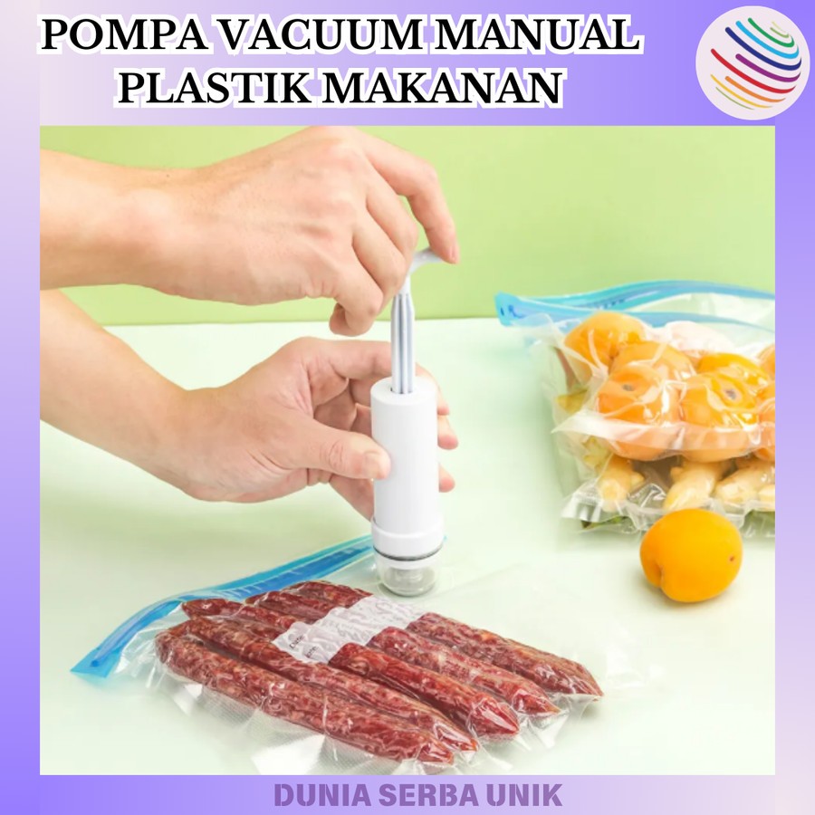 DSU - Pompa Sedot Angin Plastik Makanan Plastic Vacuum Makanan Vacuum Plastic Food Bag Manual Pump
