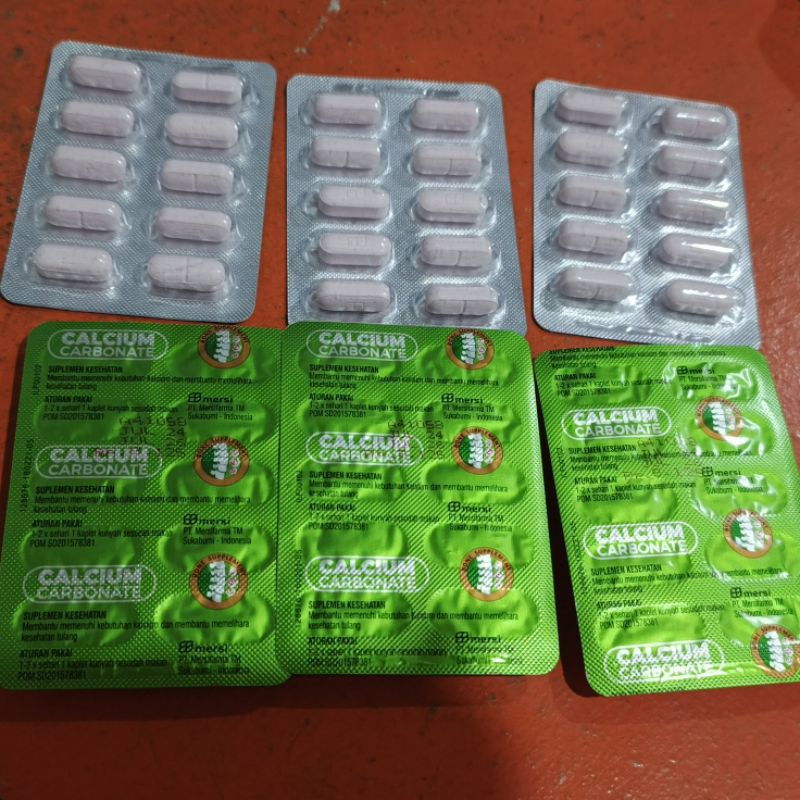 Vitamin Calsium Carbonate Per Strip Isi 10