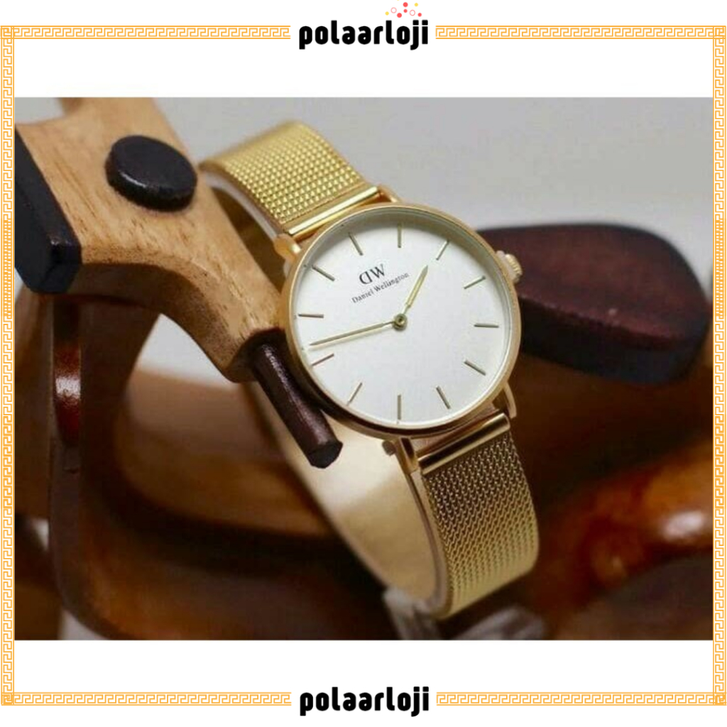 PA JAM TANGAN DW RANTAI PASIR GOLD PLAT PUTIH PREMIUM JAM TANGAN MURAH DW015