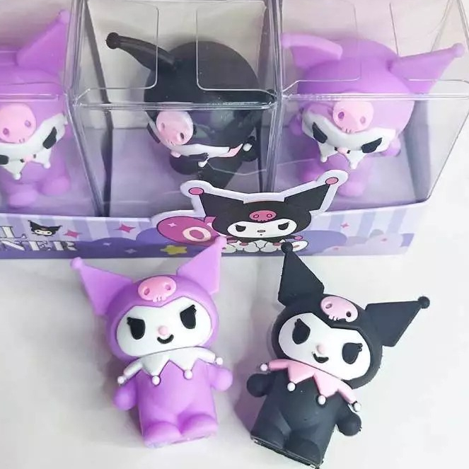 

RAUTAN SANRIO LUCU/PERAUT PENSIL SANRIO 3D RUBBER/PERUNCING ASTRONOT MELODY KUROMI