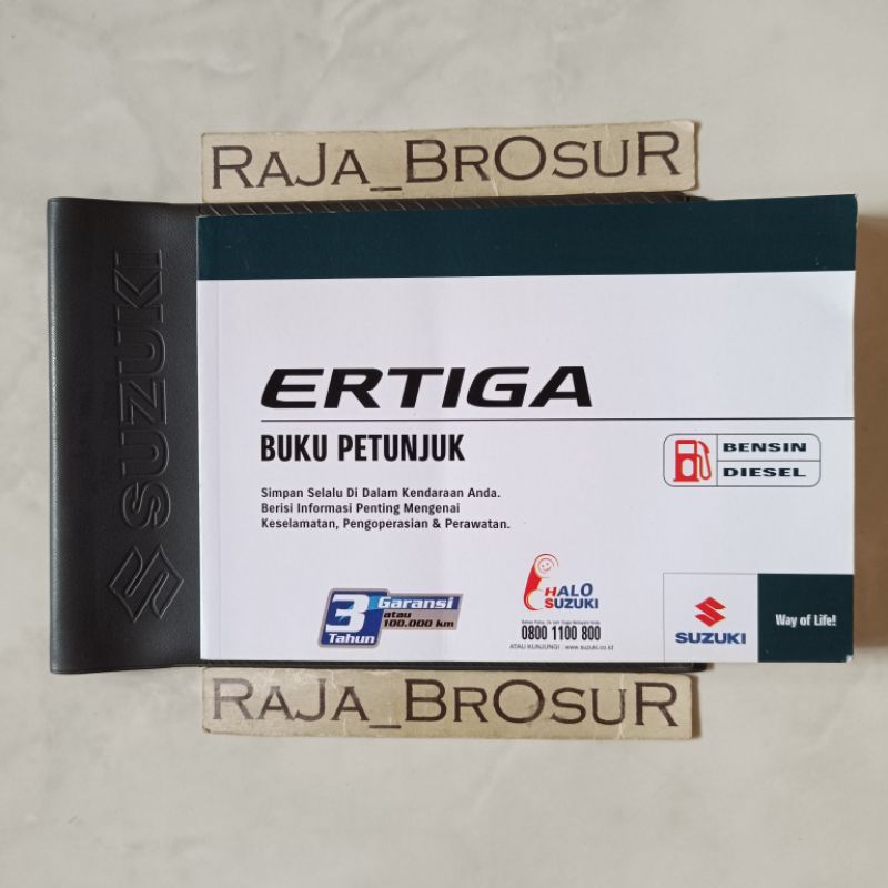 Buku petunjuk/Manual book/Owners manual Suzuki Ertiga Bensin/Diesel 2016-2018 Free tas ORI Original