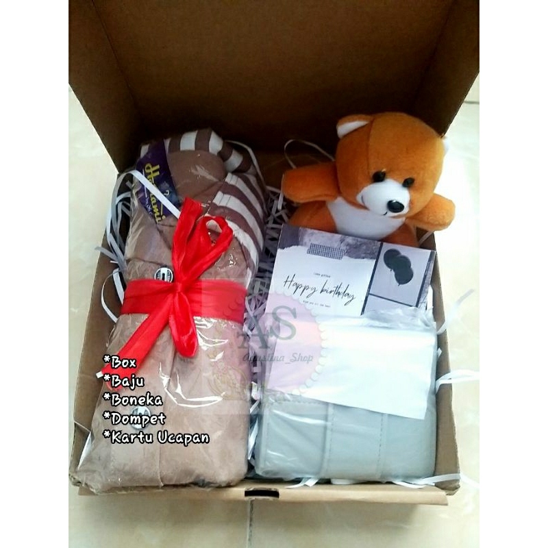 

KADO ULANG TAHUN CEWEK HAMPERS ANNIVERSARY KADO VALENTINE HAMPERS BAJU DOMPET BONEKA MURAH