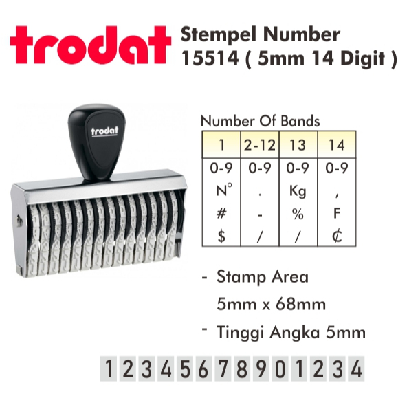 

Stempel Angka 5mm 14 Digit/15514