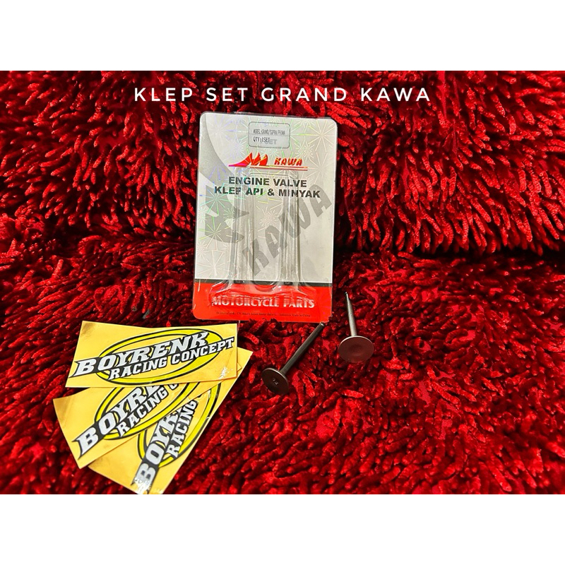 Klep Set (KW) SUPRA / GRAND / Astrea / Fit / Fit New / Legenda / Mio / Prima / Revo payung valve kle