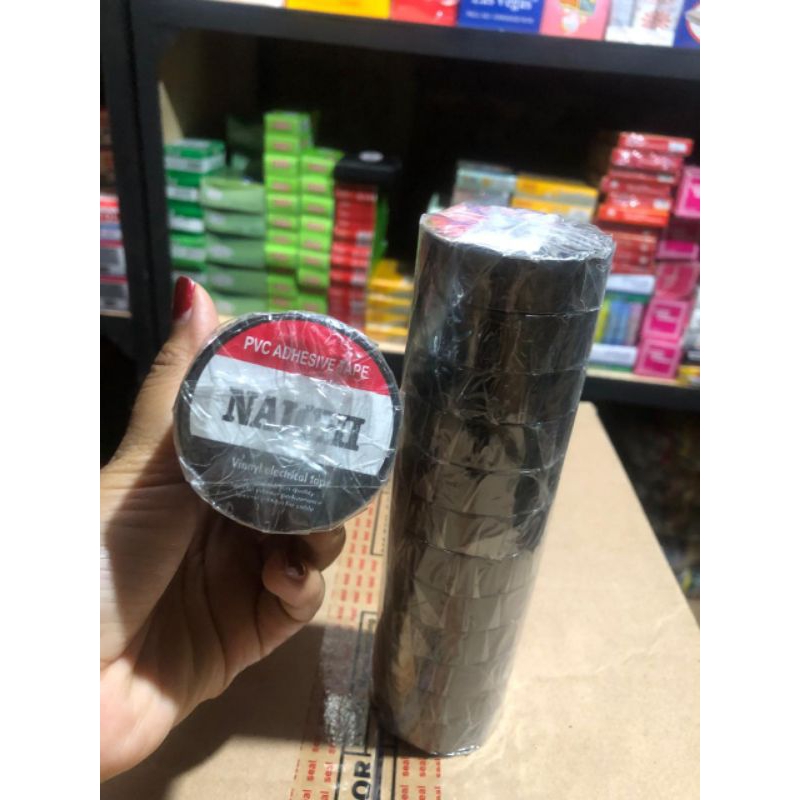 

(12pcs)Isolasi Hitam Tebal Naichi 1slop isi 12