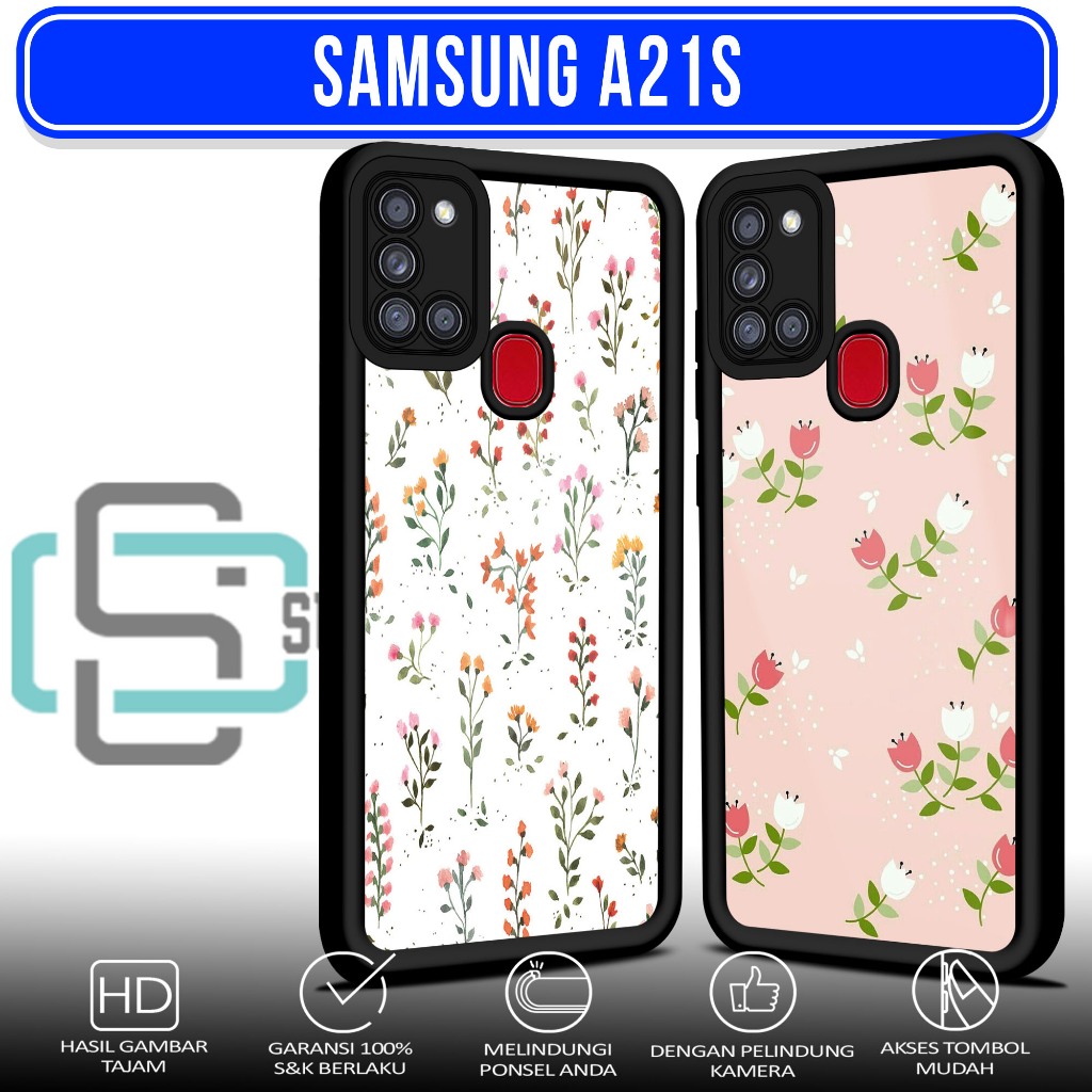 Case Hp For SAMSUNG A21S BNG SoftCase Glossy casing Handphone Silikon Glass