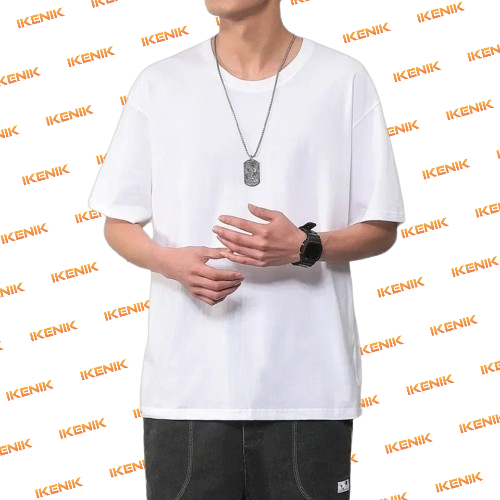 ikenik-baju oversize polos size L,XL,XXL,3XL kaos ditro baju pria keren fashion pria kaos  Santai Cr