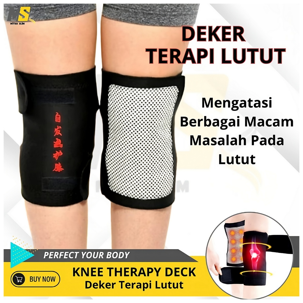 Sabuk Terapi Pemanas Lutut Magnetik Therapy Self Heating Deker Kesehatan Lutut