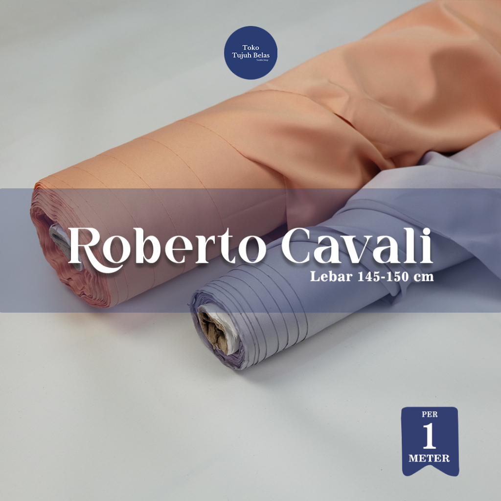 Toko17 ROBERTO CAVALI Premium PER 1 METER kain eceran bahan dress
