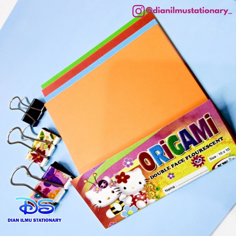 

kertas lipat origami 10x10 kW double face