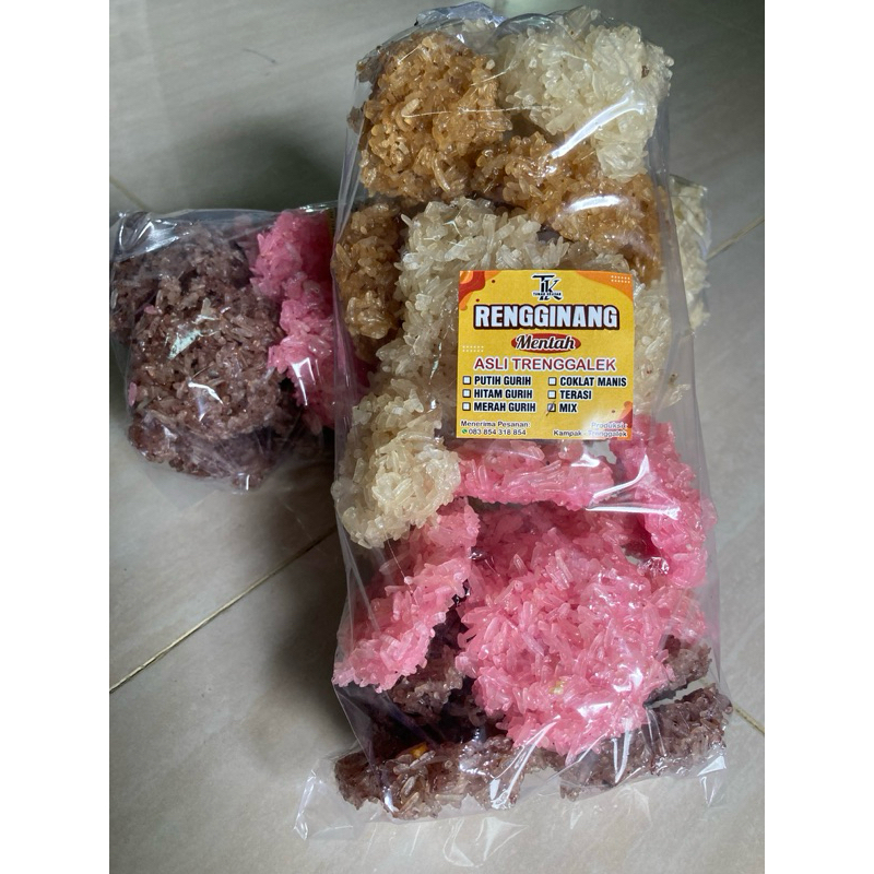 

Rengginang Mentah Asli Trenggalek/Varian Mix/Gurih-Manis-Terasi all in one