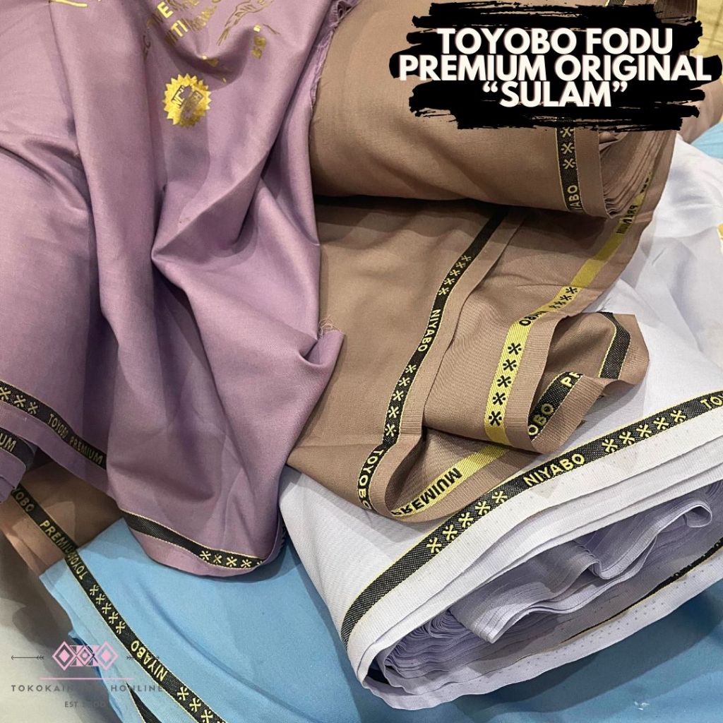 Kain Katun Toyobo Fodu Sulam ASLI Jepang Original 100% Grade A Super Premium