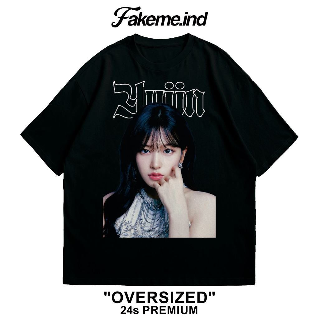 Tshirt Yujin IVE Kaos Kpop Oversize - Fakeme.ind