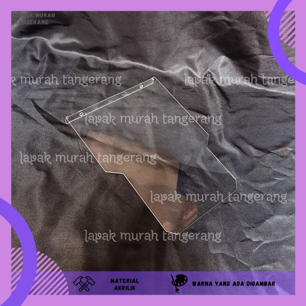 MUDFLAP AKRILIK VARIO 110 FI MUDFLAP ACRYLIC INJEKSI PANJANG VARIO 110