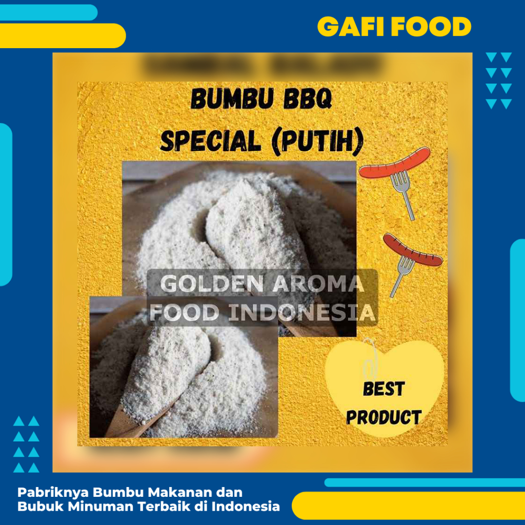 

BUMBU TABUR BBQ BARBEQUE SPESIAL PUTIH 1 KG FOOD GRADE 1Kg Bubuk Bumbu Basreng Tahu Bulat Singkong