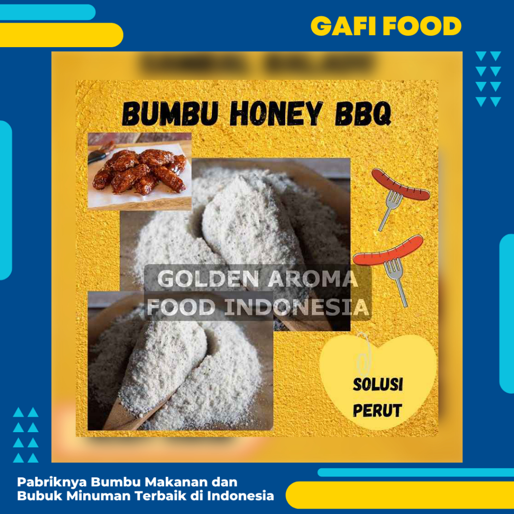 

BUMBU TABUR HONEY BBQ BARBEQUE 1 KG FOOD GRADE 1Kg Bubuk Bumbu Basreng Tahu Bulat Singkong Cilung