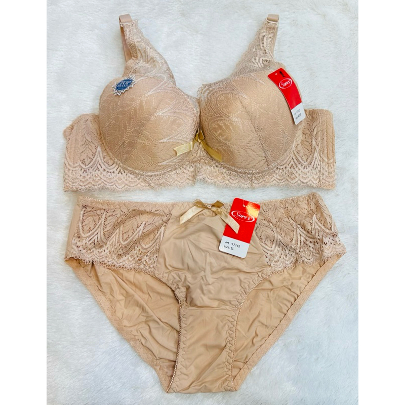 Bh set cup b Bra set + cd SOREX 17142 pakai kawat dan busa sedang