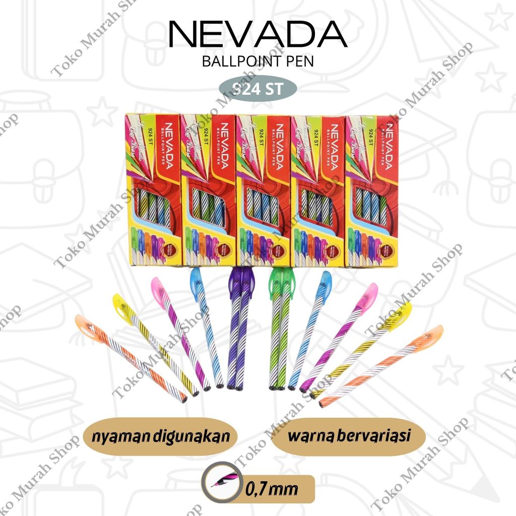 

Bolpoin Pulpen Nevada 924 ST Pulpen Ulir Nevada 924ST Ballpoint 1 Pack