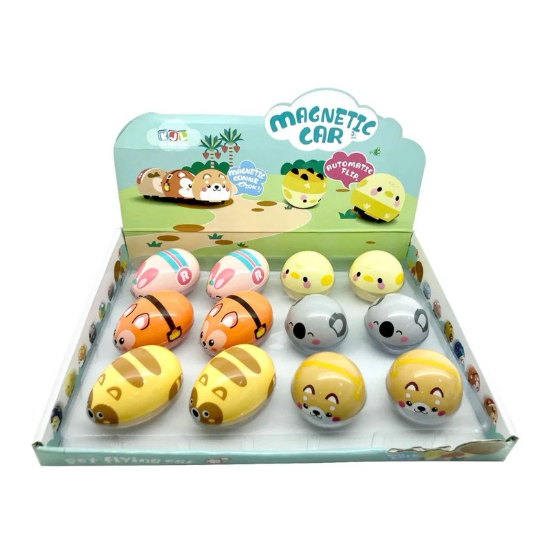 Miniso Slow Pull Back car animal / Mobil mainan dorong miniso mainan anak hewan