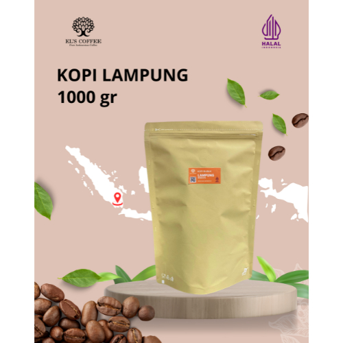 

EL'S COFFEE Kopi Kemasan 1kg All Coffe, Lampung,Lanang,Pagar Alam,Aceh gayo
