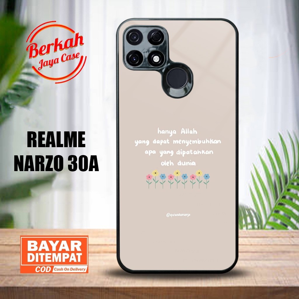 Berkah Case Realme Narzo 30A Casing Realme Narzo 30A [ QUOTES ] Case Glossy Casing Hardcase Softcase