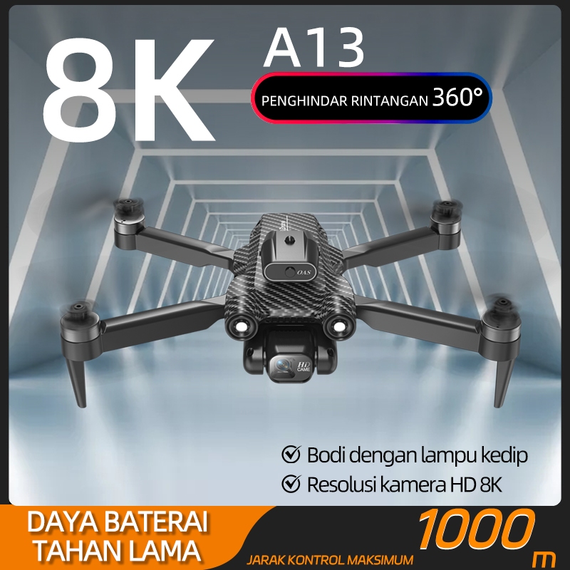 NEW A13 Drone kamera jarak jauh fotografi udara profesional murah dual camera drone premium