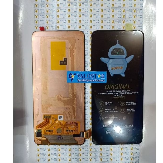 READY LCD TOUCHSCREEN SAMSUNG A80 A805 ORIGINAL FINGER ON