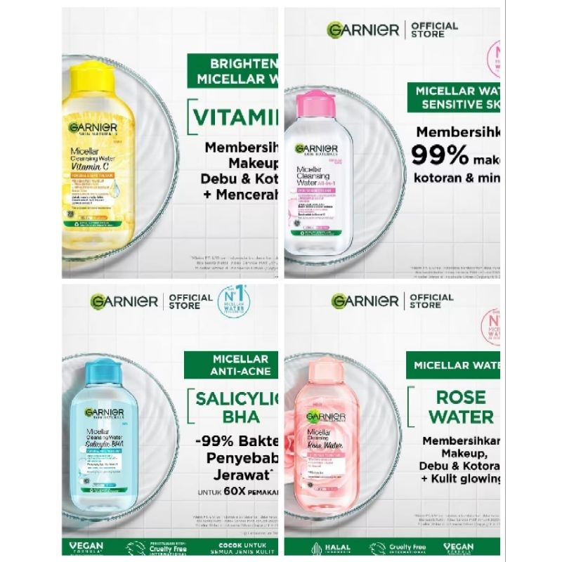 Garnier Micellar Water / Pembersih Wajah