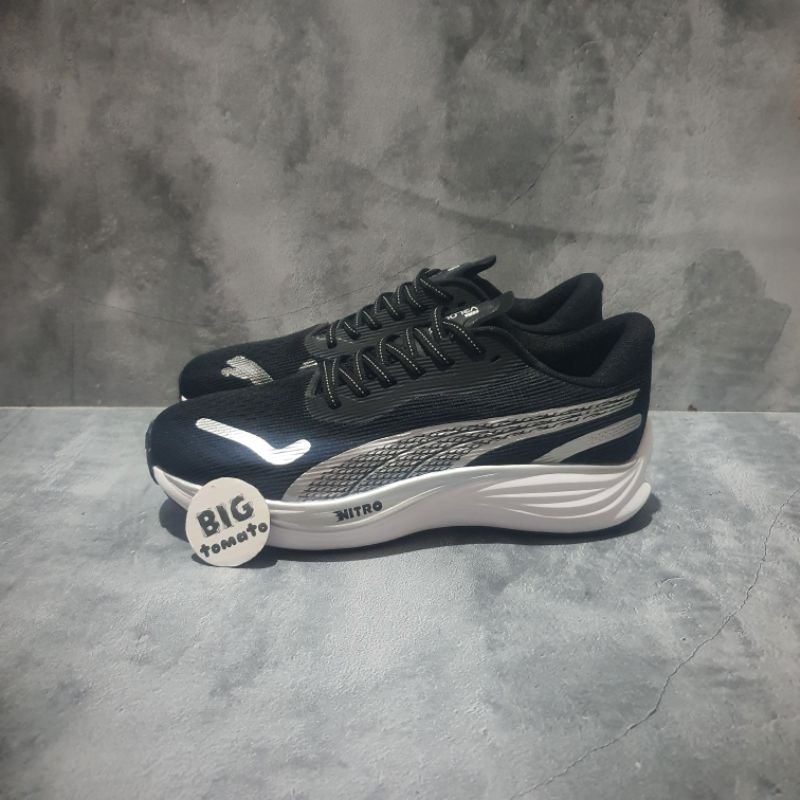 puma velocity nitro 3 black white premium original