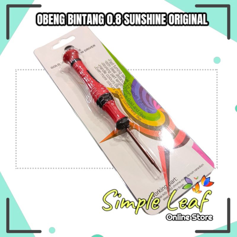 SUNSHINE ORIGINAL OBENG BINTANG 0.8 / OBENG BINTANG SERVICE REPARASI HP