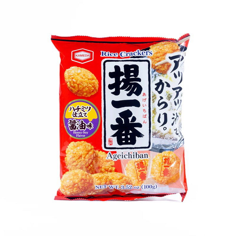 

Kameda Seika Age Ichiban Honey-Soy Flavor 100g Snack Jepang