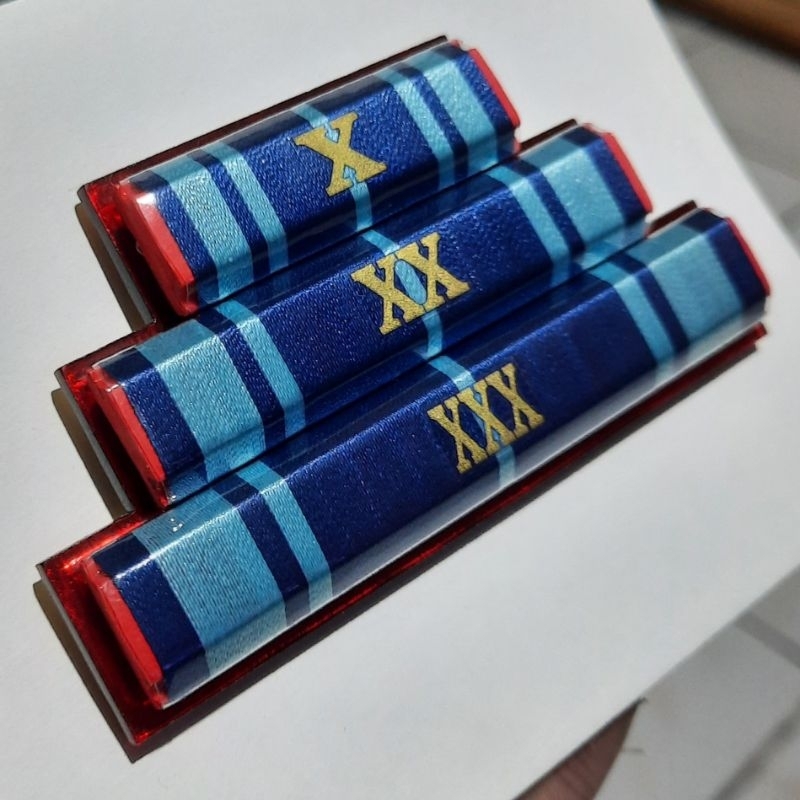 Satya Lencana Karya Satya XXX XX X / Pita Tanda Jasa ASN PNS 30 20 10 Tahun / Magnet