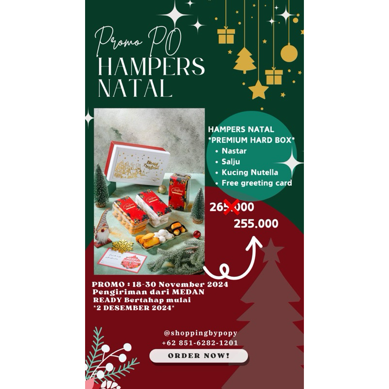 

HAMPERS PREMIUM HARD BOX ISI 3 (FREE GREETING CARD)