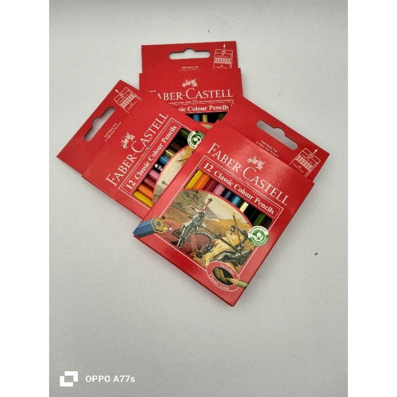 

pensil warna Faber Castell Classic 12warna (pendek)