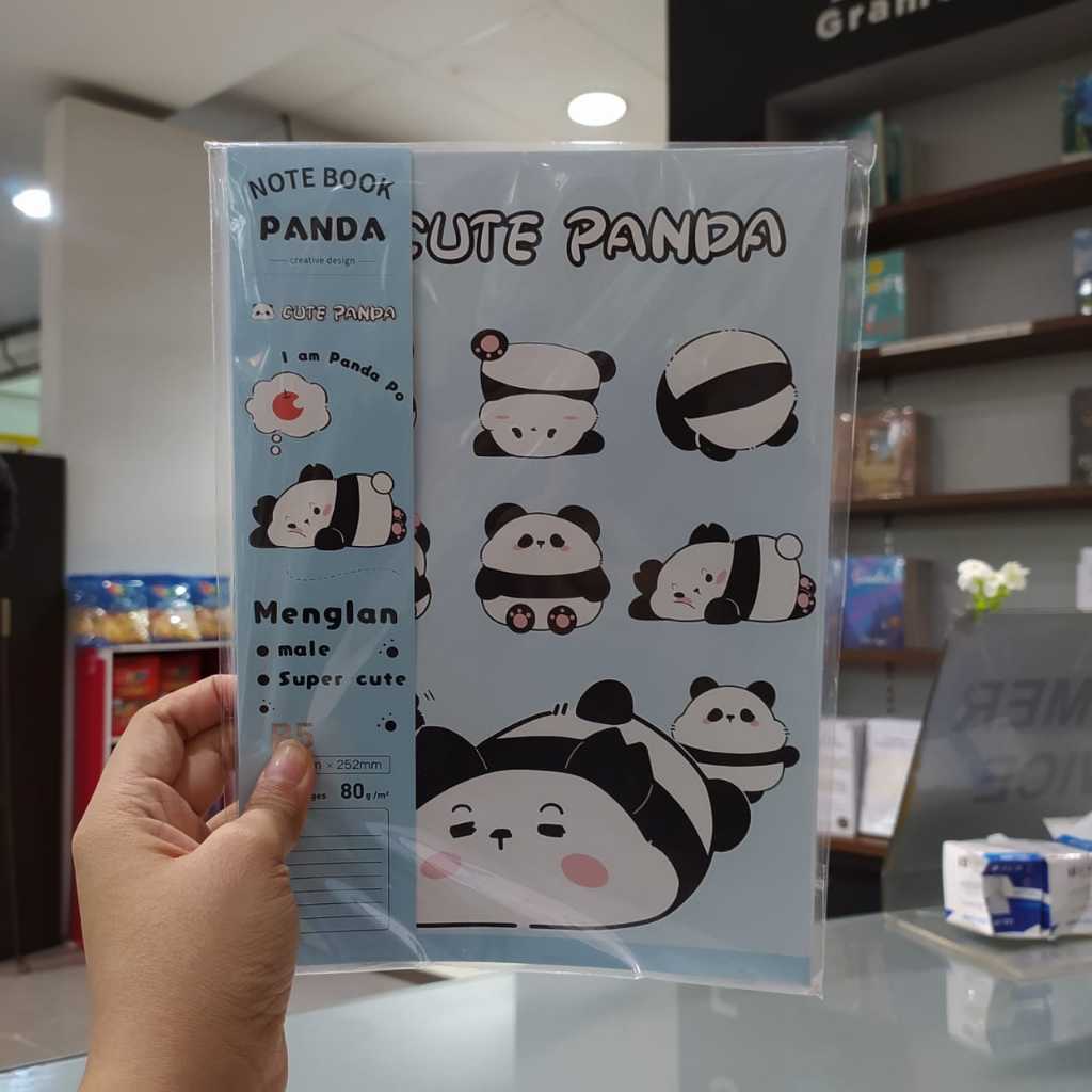 

GRAMEDIA KEDIRI - KAKO CUTE PANDA EXERCISE BOOK B5 BLUE