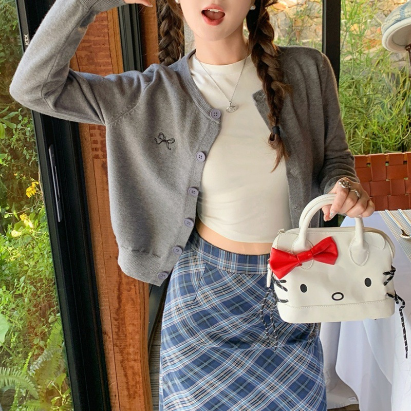 NJ LAVINA Sweater Cardigan Rajut Atasan Wanita Lengan Panjang Korean Style