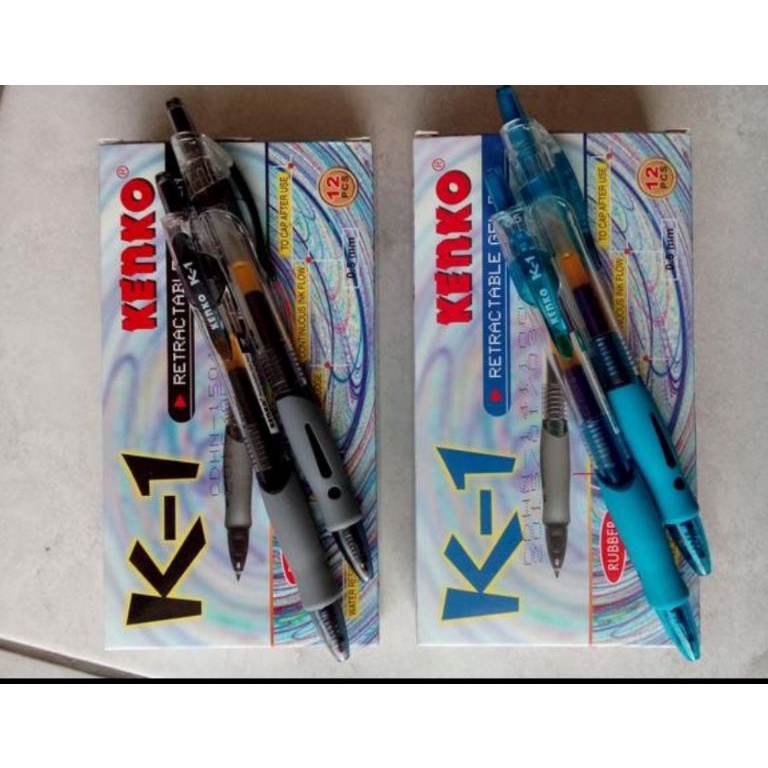 

KODE O3S Pulpen Gell Kenko K1 Retractable 1pak12pcs