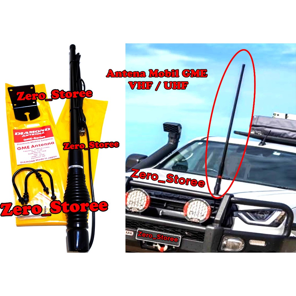 GME Antena MOBIL VHF Antenna radio rig ht Breket Kabel antena CMT85 GME CMT-85 BONGOL LOADING BESAR 