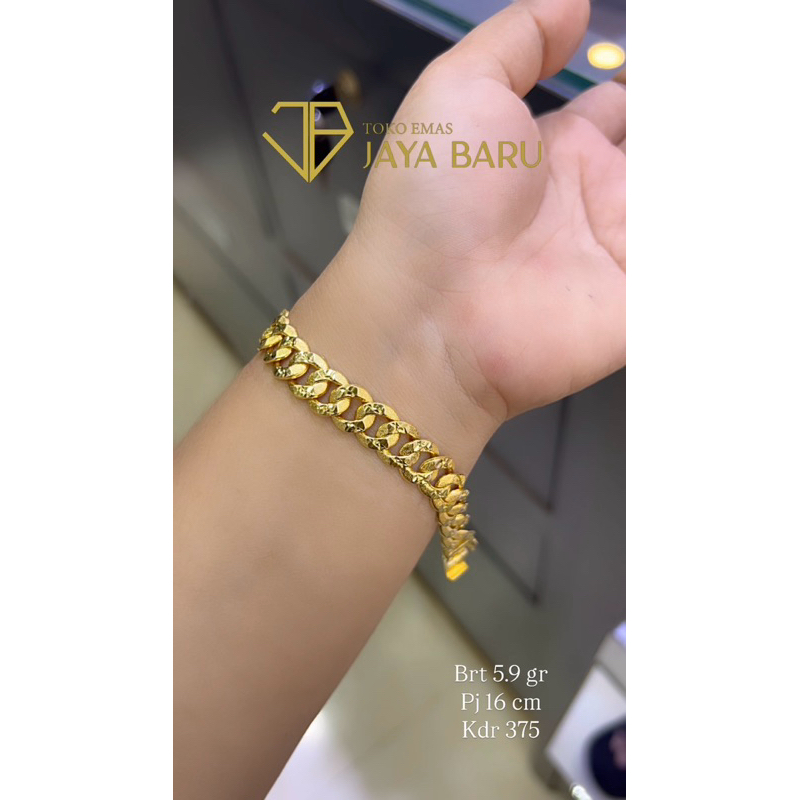 Gelang tangan sisik naga kuning