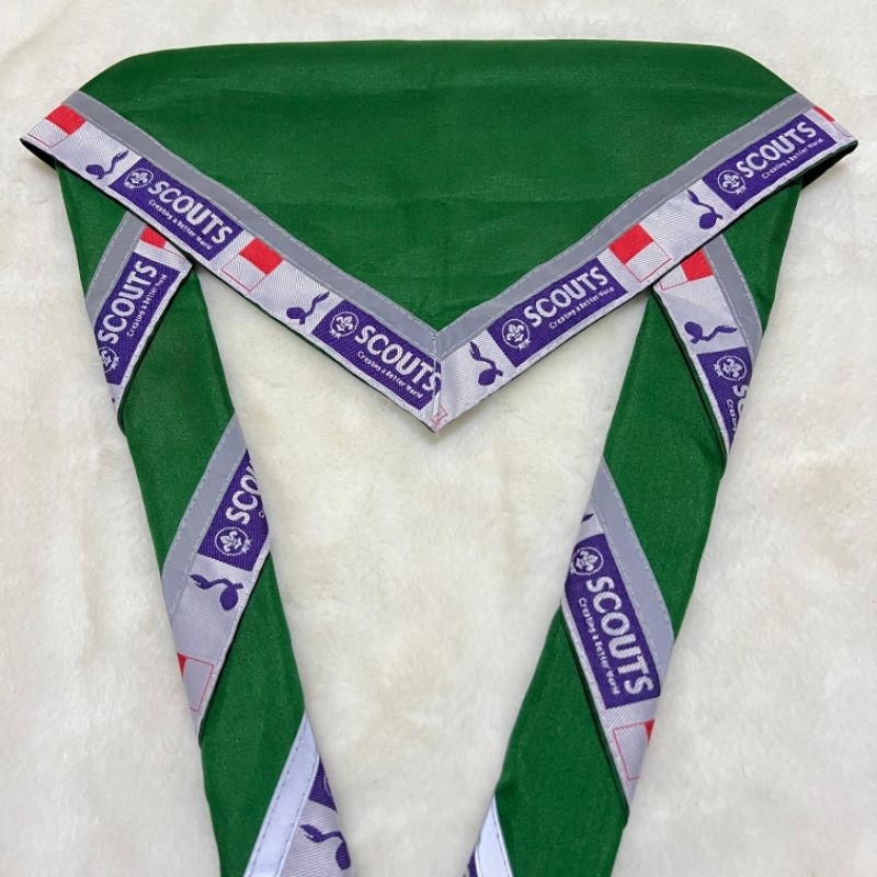 Scraf Pramuka / SCARF PRAMUKA LIST SCOUT WOSM BORDIR BUKAN SABLON WOSM BORDIR,SCARF PRAMUKA LIST SCO
