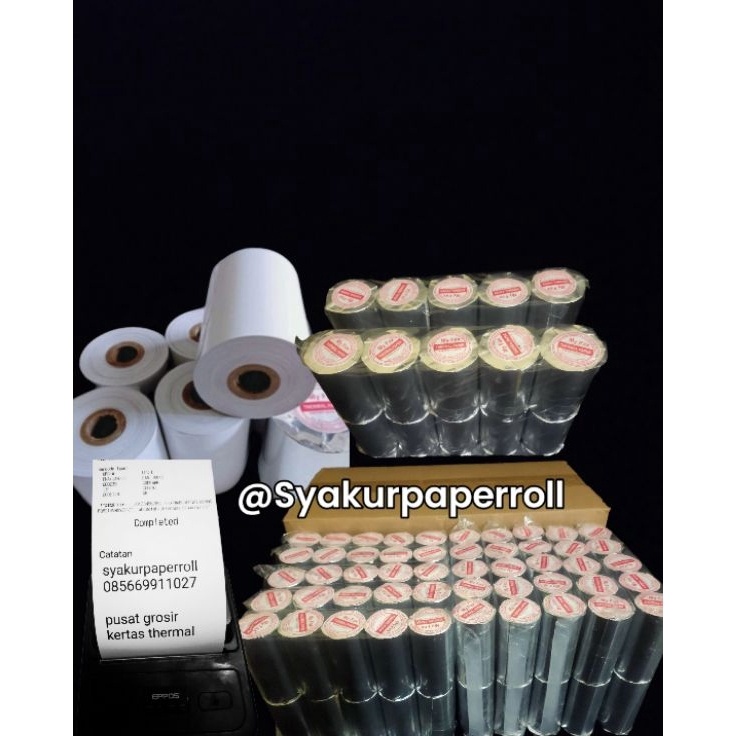 

Hadir Terbatas Kertas struk kasir thermal murah 8x4mm paket 1 pcs
