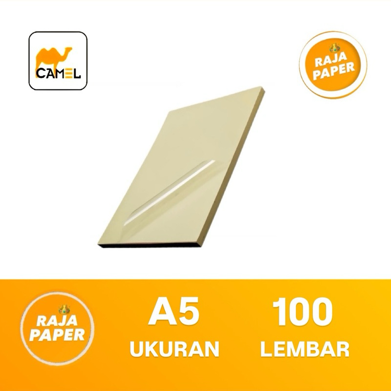 

Kertas Sticker Vinyl Transparant Ukuran A5 100 Lembar By CAMEL ( 148 Mm x 210 Mm ) / ( 14.8 Cm x 21 Cm ) 100 Lbr 100 Pcs Stiker Vinil Vynil Transparan Bening