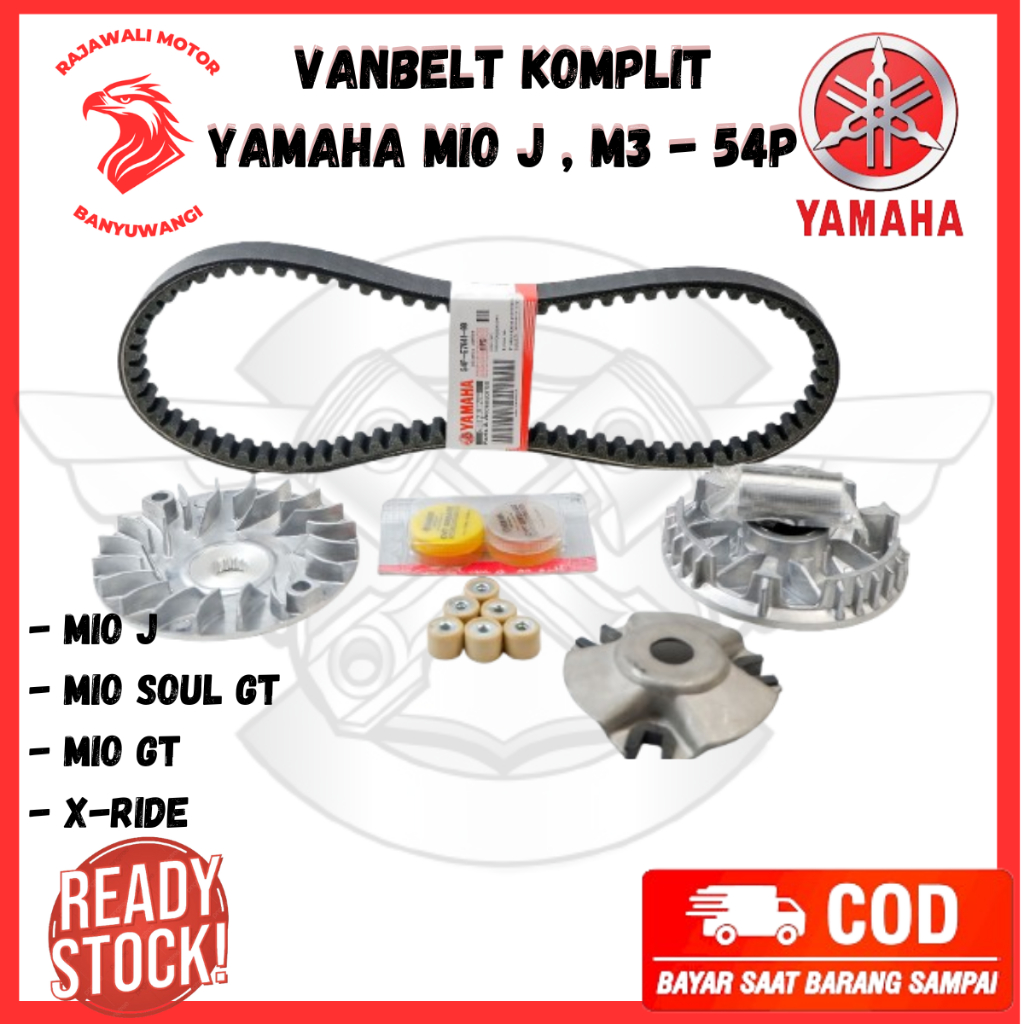 paket kirian mio j - paket kirian mio - rumah roller mio j - Vanbelt Mio J Komplit X Ride 115 - 54P