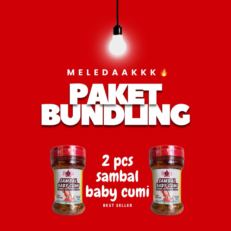 

Paket bundling best seller 2 sambal Baby cumi pedas