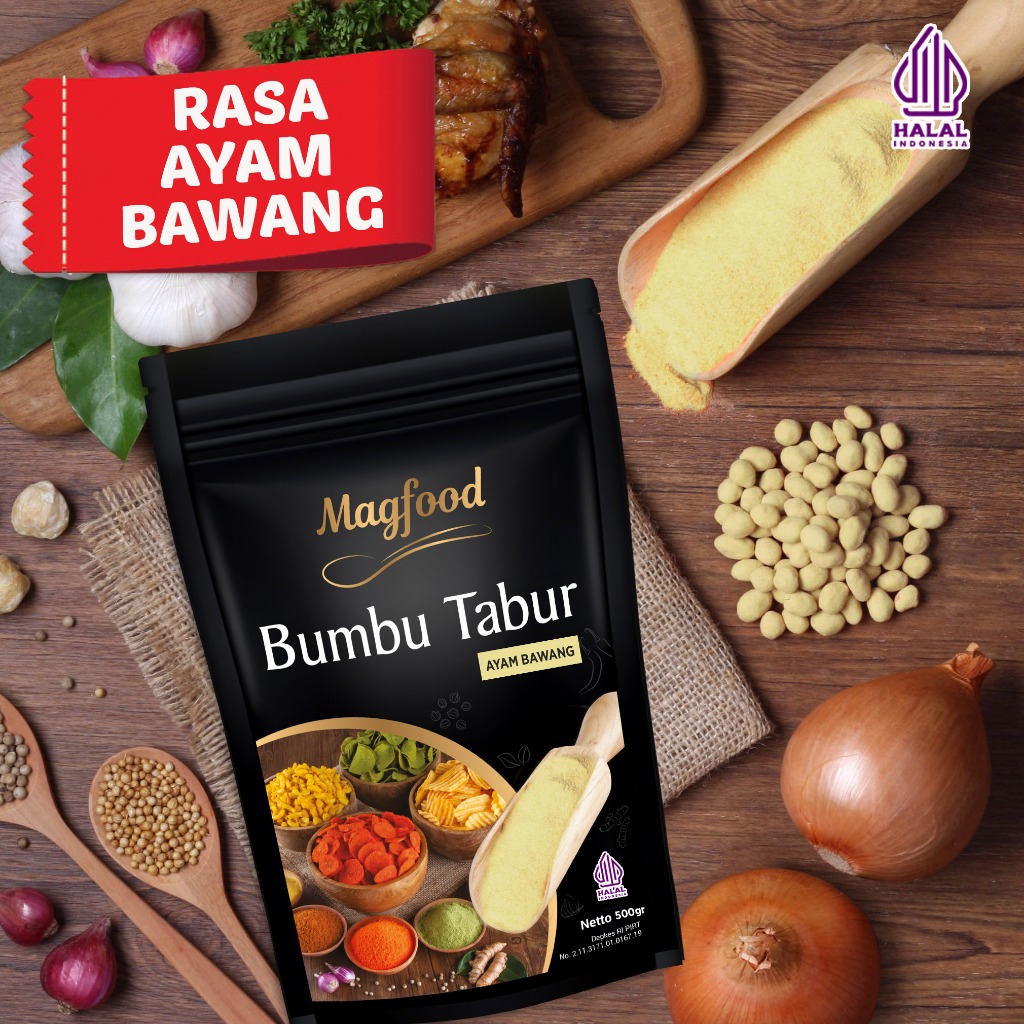 

Magfood Bumbu Tabur Ayam Bawang [100g / 500g / 1kg]