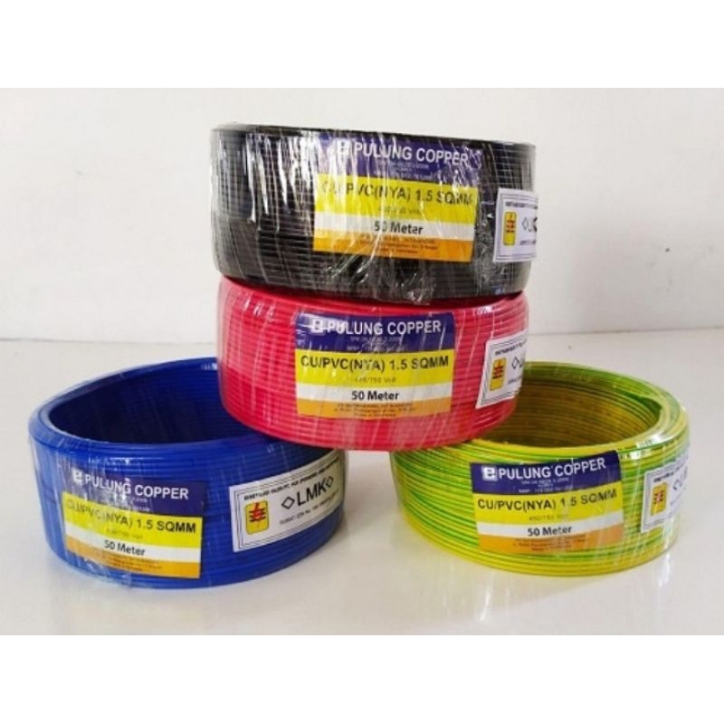 Kabel Listrik NYA 1,5mm 1.5mm Kabel Pulung Copper Per Meter