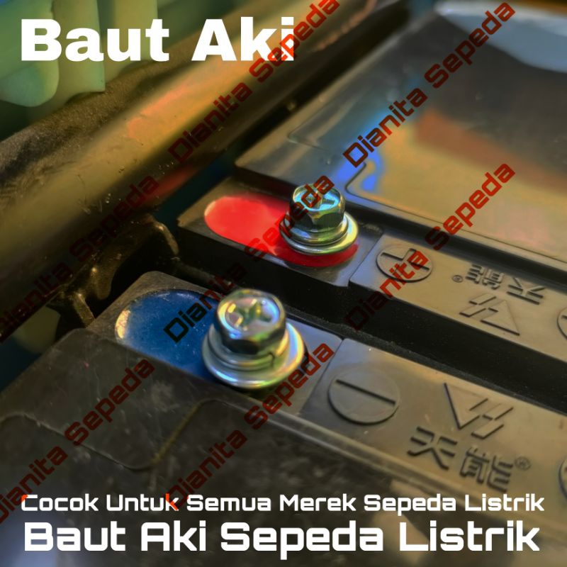 baut aki sepeda listrik exotic pacific uwinfly goda selis Viar Volta Jarvis Genio sunrace battere ba